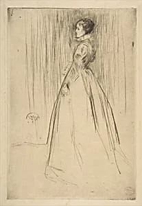 The Velvet Dress (Mrs. Leyland) by James McNeill Whistler