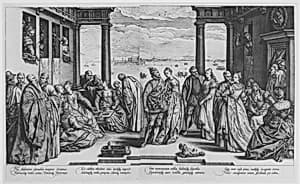 The Venetian Wedding by Hendrick Goltzius