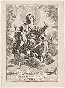 The Virgin of the Rosary by Domenico Maria Canuti