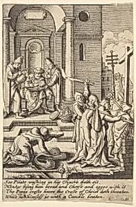 The washing of hands by Hans Holbein the Younger|Wenceslaus Hollar
