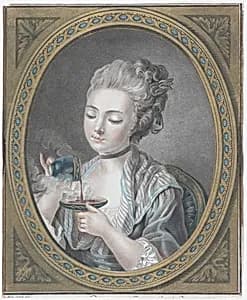 The Woman Taking Coffee by Louis Marin Bonnet