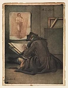 The Young Draftsman by Jacques Fabien Gautier Dagoty|Jean Siméon Chardin