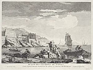 Third View of the Surroundings of Naples by Pierre François Basan|Joseph Vernet