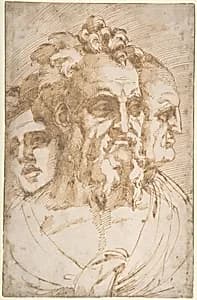 Three Male Heads