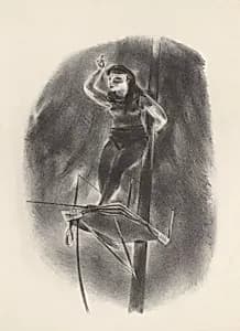 Tight Rope Performer by Yasuo Kuniyoshi|WPA