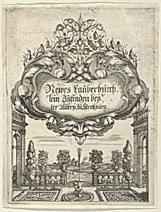 Title Page, from Newes Lauberbuechlein