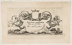 Title Page: Paisages maritimes by Stefano della Bella|Israël Henriet