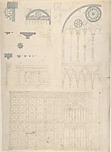 Tracery and Church Ornament by Anonymous, British, 19th century