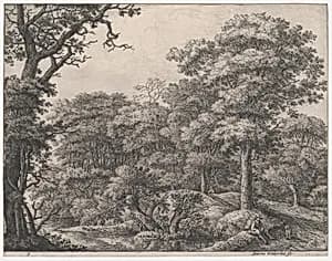 Travelers Resting in the Forest by Anthonie Waterloo
