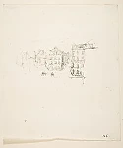 Trial Sketch: Grande Rue Dieppe by James McNeill Whistler