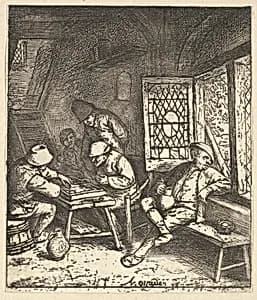 Tric Trac Players by Adriaen van Ostade