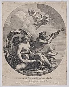 Triumph of Galatea by Simon Vouet|Michel Dorigny