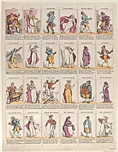 Twelfth Night Characters by Thomas Rowlandson