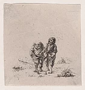 Two Beggars by baron Dominique Vivant Denon