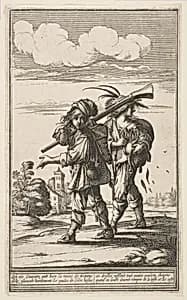 Two Marauders by Abraham Bosse
