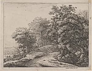 Two Men in a Hollow by Anthonie Waterloo