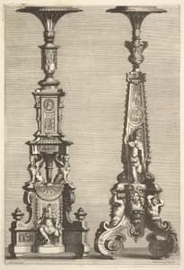 Two Torchères
