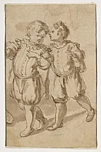 Two Young Page-Boys by Bernardino Rodriguez ("Bernardino Siciliano")