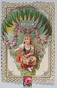 Valentine - Mechanical, layers of roses by Anonymous, British, 19th century