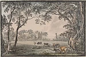 Valle Crucis Abbey, Denbighshire by Paul Sandby