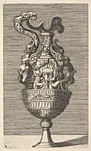 Vase with Two Winged Satyrs by Claes Jansz. Visscher|René Boyvin|Polidoro da Caravaggio|Rosso Fiorentino|Frederick de Wit
