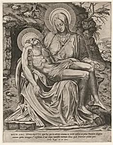 Vatican Pietà by Adamo (Ghisi) Scultori|Michelangelo Buonarroti