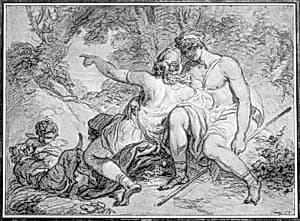 Venus and Adonis by François André Vincent