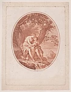Venus and Adonis by Francesco Bartolozzi|Richard Cosway|J. Walker