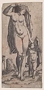 Venus and Cupid by René Boyvin