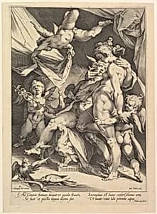 Venus and Mercury by Jan Muller|Bartholomeus Spranger|Harmen Jansz. Muller