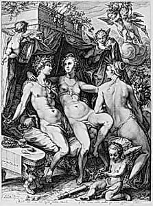 Venus, Ceres and Bacchus by Jan (Pietersz.) Saenredam|Hendrick Goltzius