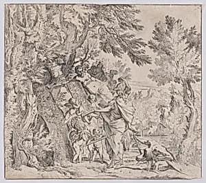 Venus giving arms to Aeneas by Pietro Testa
