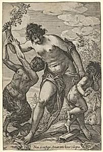 Venus Whipping Cupid with Roses by Giovanni Luigi Valesio