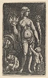 Venus with Two Putti by Albrecht Altdorfer|Peregrino da Cesena