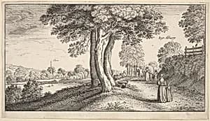 View Near Albury by Wenceslaus Hollar