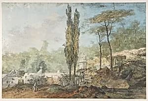 View of a Park by Louis Gabriel Moreau