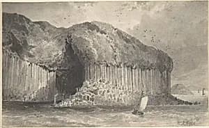 View of Fingal's Cave by David Octavius Hill