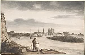 View of Nantes by Lambert Doomer