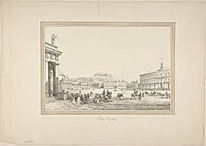 View of Naples: Place Royale by Anonymous, French, 19th century
