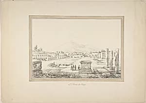 View of Pompeii by Anonymous, French, 19th century