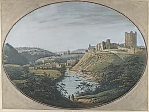 View of Richmond, Yorkshire by George Cuit the Elder