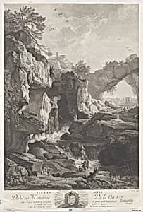 View of the Alpes by Jean Ouvrier|Joseph Vernet