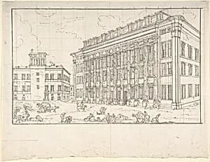 View of the Borsa, Rome by Giovanni Larciani ("Master of the Kress Landscapes")