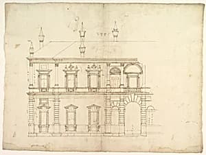 Villa Giulia, Casino, elevation by Anonymous, French, 16th century