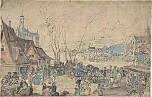 Village Fair by Master of the Hermitage Sketchbook