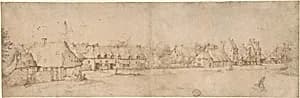 Village View by The Master of the Small Landscapes|Pieter Bruegel the Elder|Cornelis Cort|Pieter Brueghel the Younger|Joos van Liere