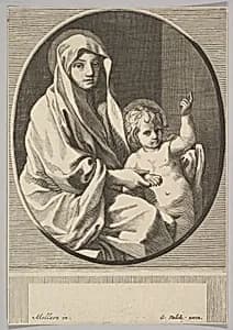 Virgin and Child by Claude Mellan|Gerard Valck