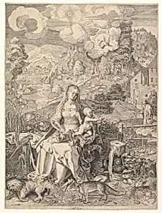 Virgin and Child in a Landscape
