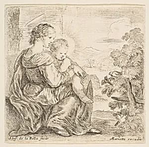 Virgin and Christ Child by Stefano della Bella|Pierre Mariette