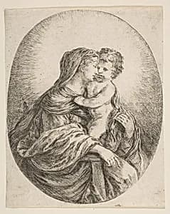 Virgin Embracing the Christ Child by Stefano della Bella|Pierre Mariette